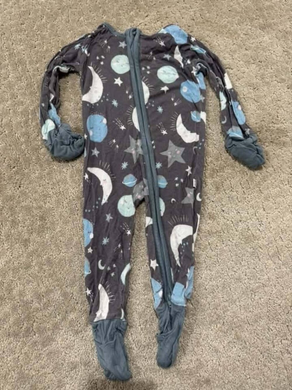 Little sleepies moon print sleeper